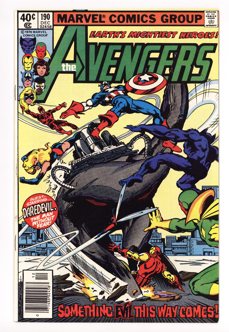 The Avengers Vol 1 190 High Grade (1979) Newsstand 