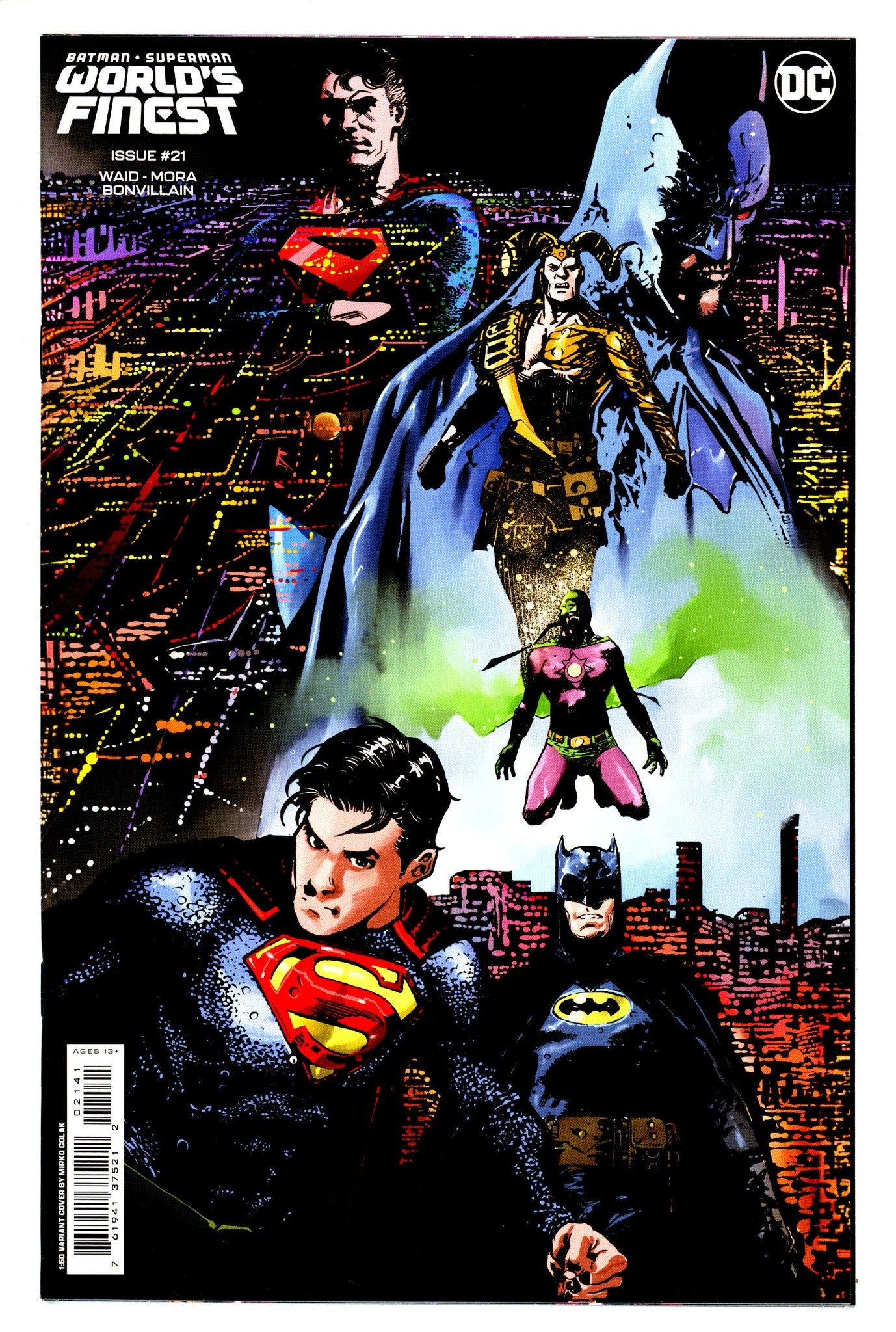 Batman Superman Worlds Finest 21 Colak Incentive Variant NM+ (2023)