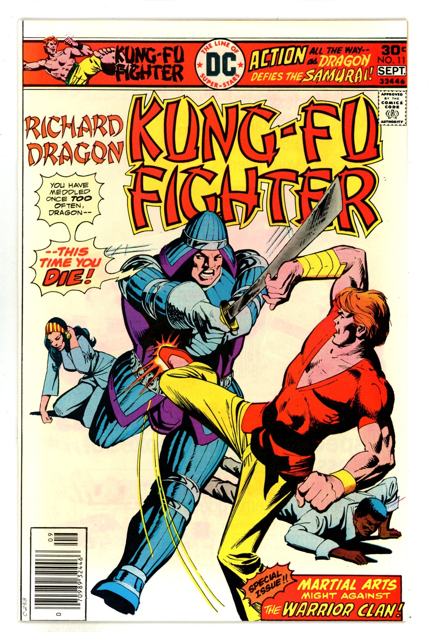 Richard Dragon, Kung-Fu Fighter 11 NM- (9.2) (1976) 