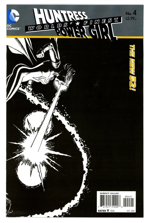 Worlds' Finest 4 High Grade (2012) P√É¬©rez B&W Incentive Variant