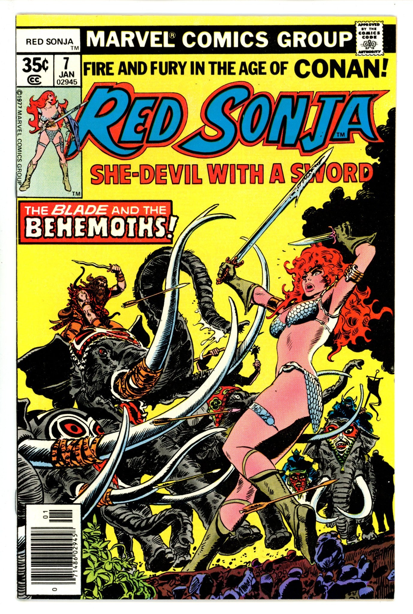 Red Sonja Vol 1 7 VF (1978)