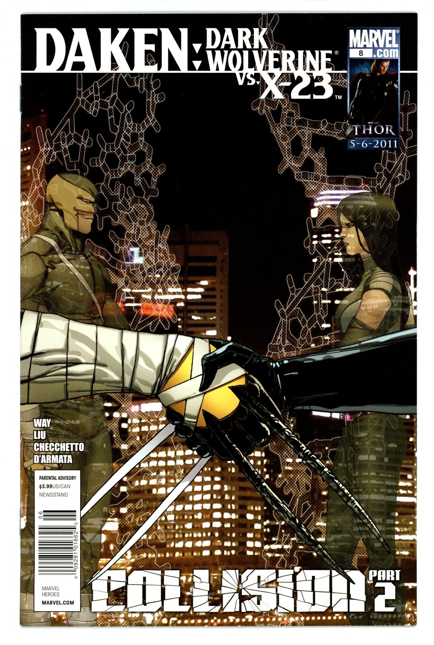 Daken: Dark Wolverine 8 VF- (7.5) (2011) Newsstand 