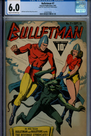 Bulletman 7 CGC 6.0 (FN) (1942) 