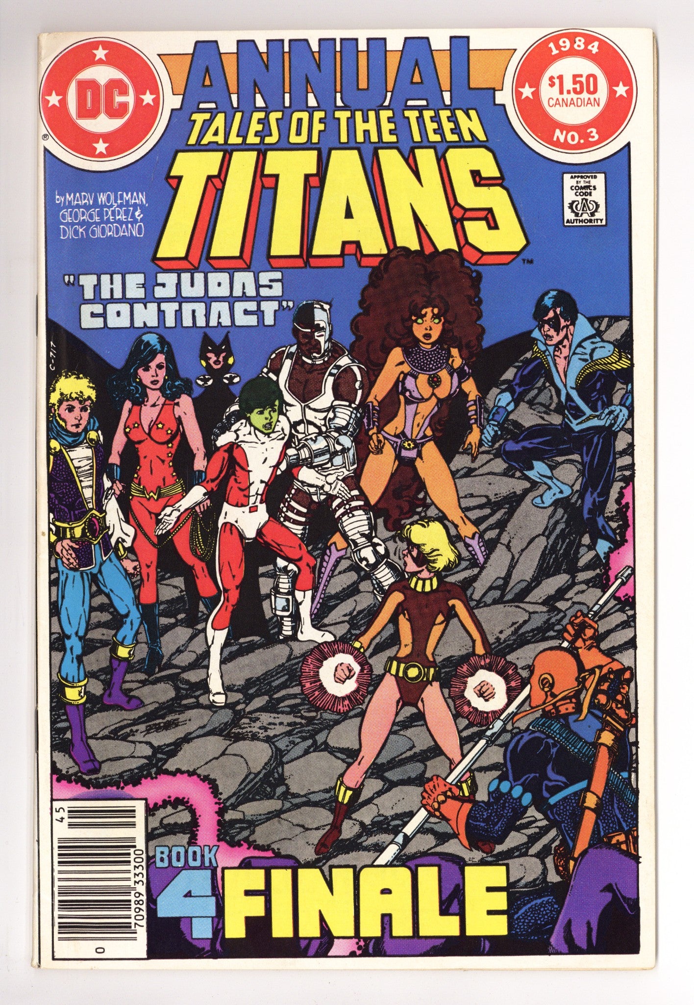Tales of the Teen Titans Annual 3 VG+ (4.5) (1984) Canadian Price Variant 