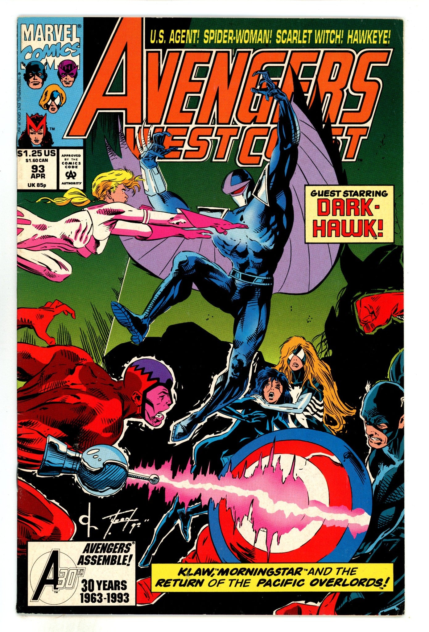 Avengers West Coast Vol 2 93  Mid Grade  (1993)  