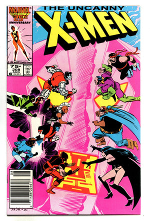 The Uncanny X-Men Vol 1 208 High Grade (1986) Newsstand