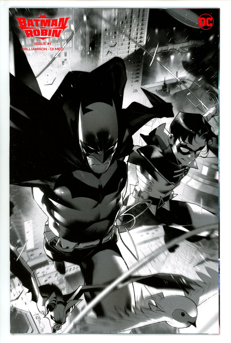 Batman And Robin Vol 3 1 Meo Wraparound B&W Incentive Variant NM+ (2023)