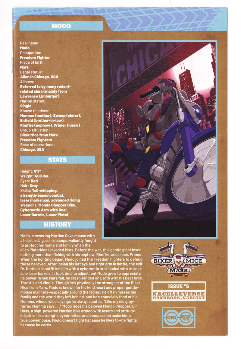 Biker Mice From Mars 6 Spaziante Variant (2025)