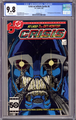 Crisis on Infinite Earths 6 CGC 9.8 (NM/M) (1985)