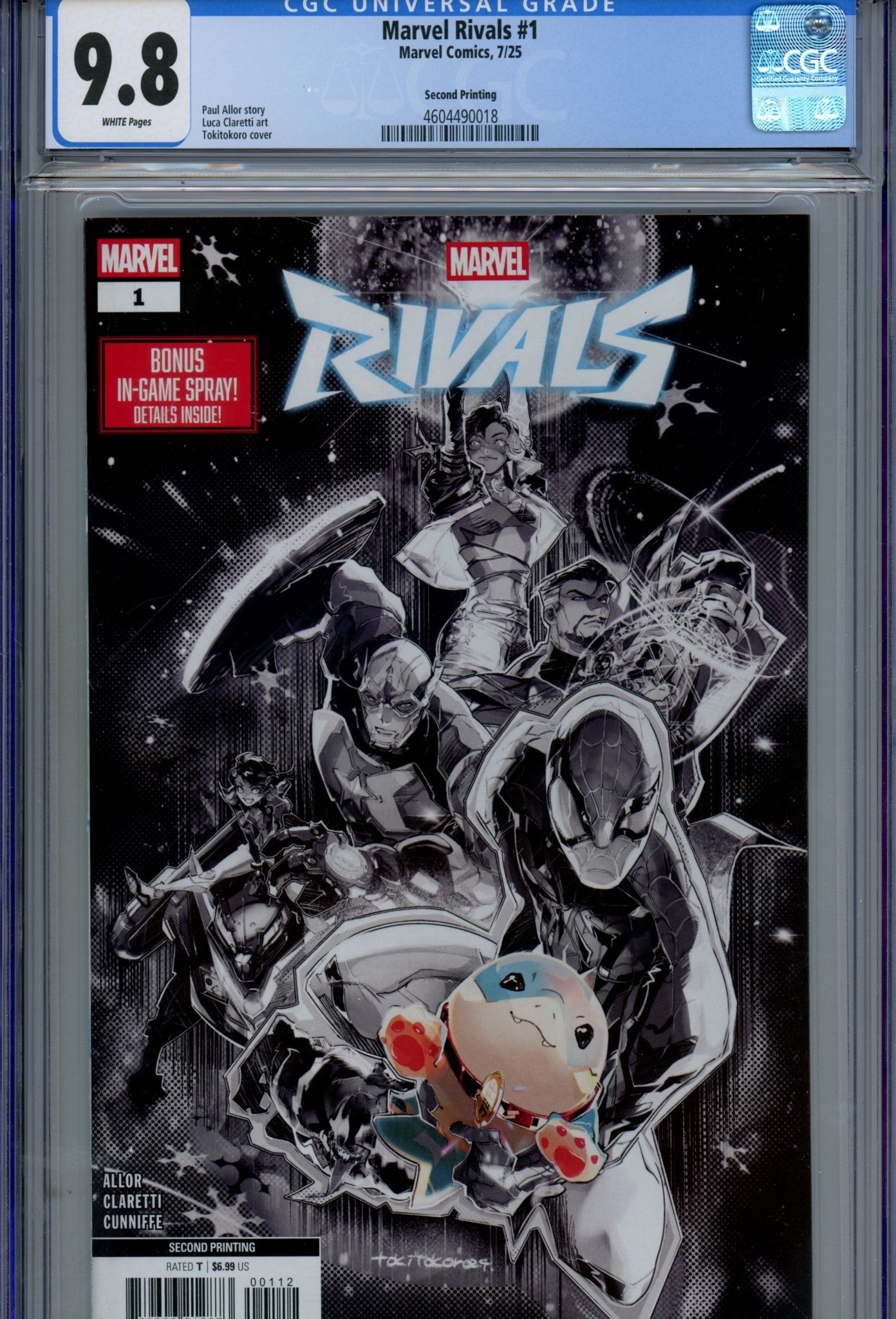 Marvel Rivals 1 CGC 9.8 (NM/M) (2025) 2nd Print 