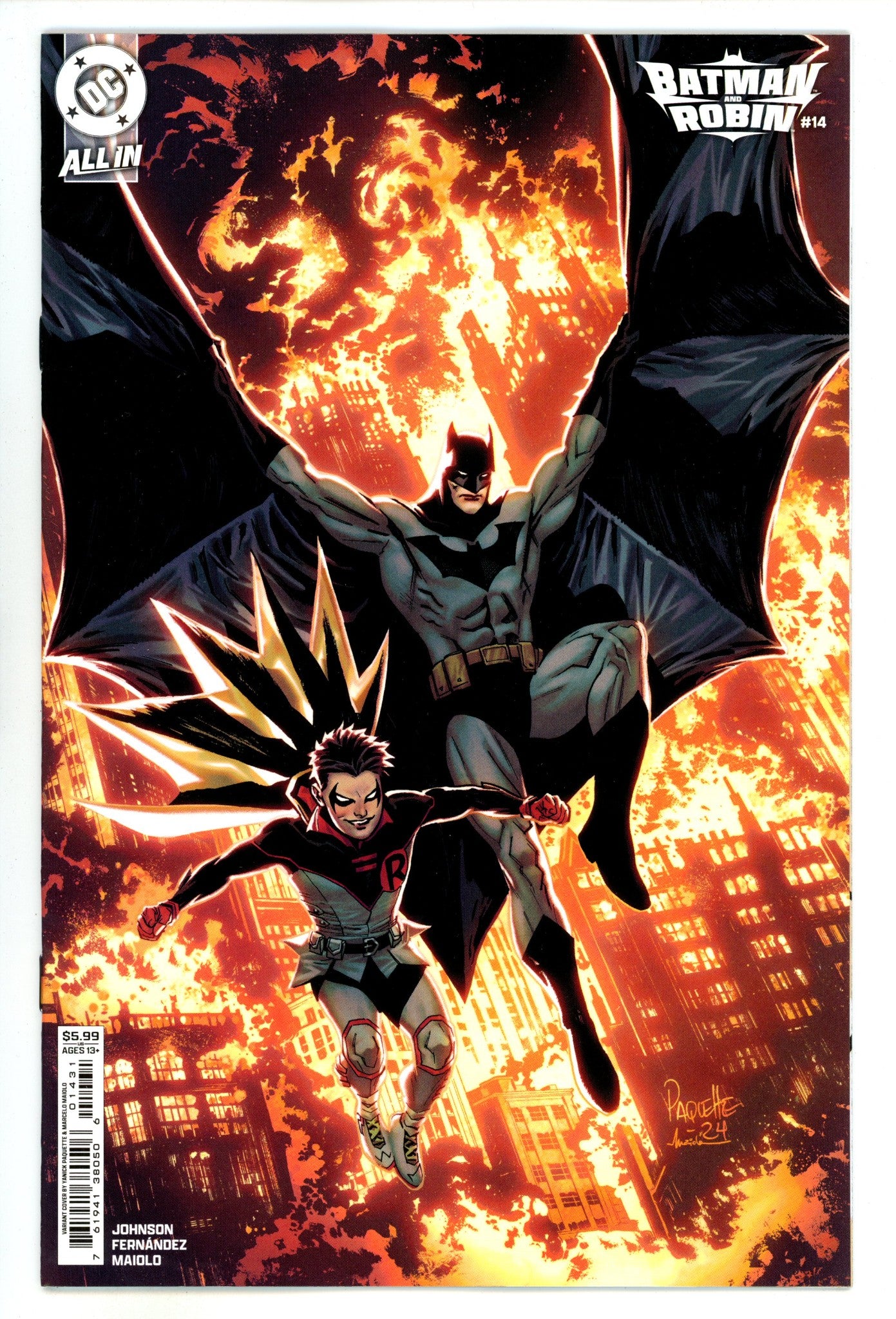 Batman And Robin Vol 3 14 Paquette Variant (2024)