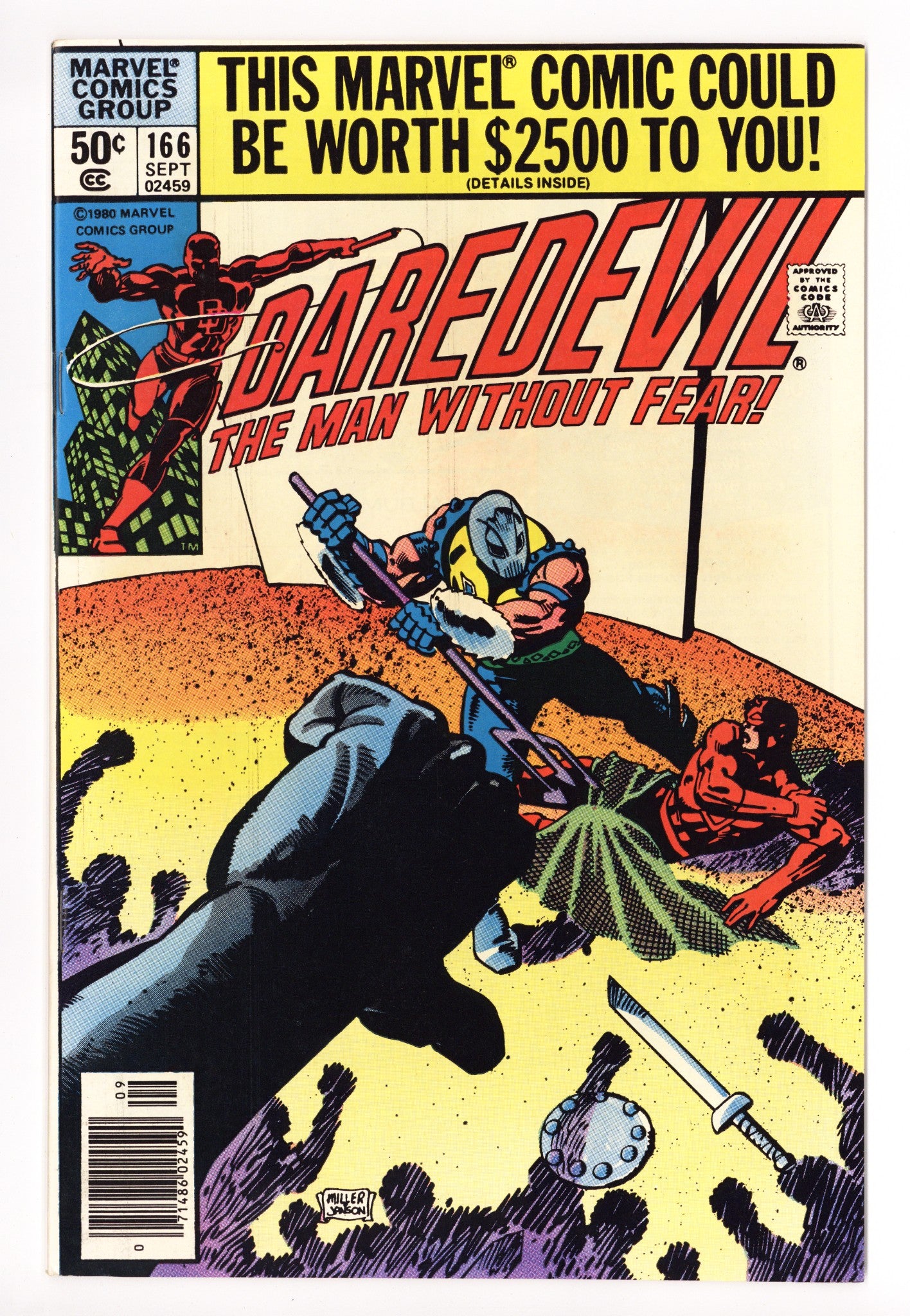 Daredevil Vol 1 166 VF/NM (9.0) (1980) Newsstand 