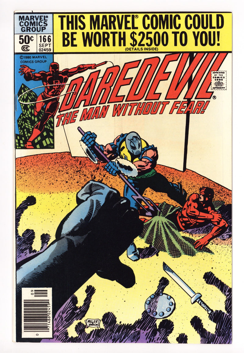 Daredevil Vol 1 166 VF/NM (9.0) (1980) Newsstand 