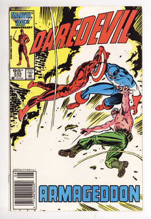 Daredevil Vol 1 233 Low Grade (1986) Canadian Price Variant