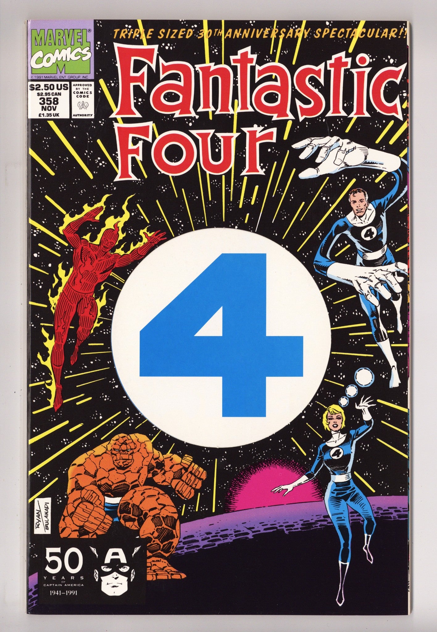 Fantastic Four Vol 1 358  Mid Grade   (1991)        