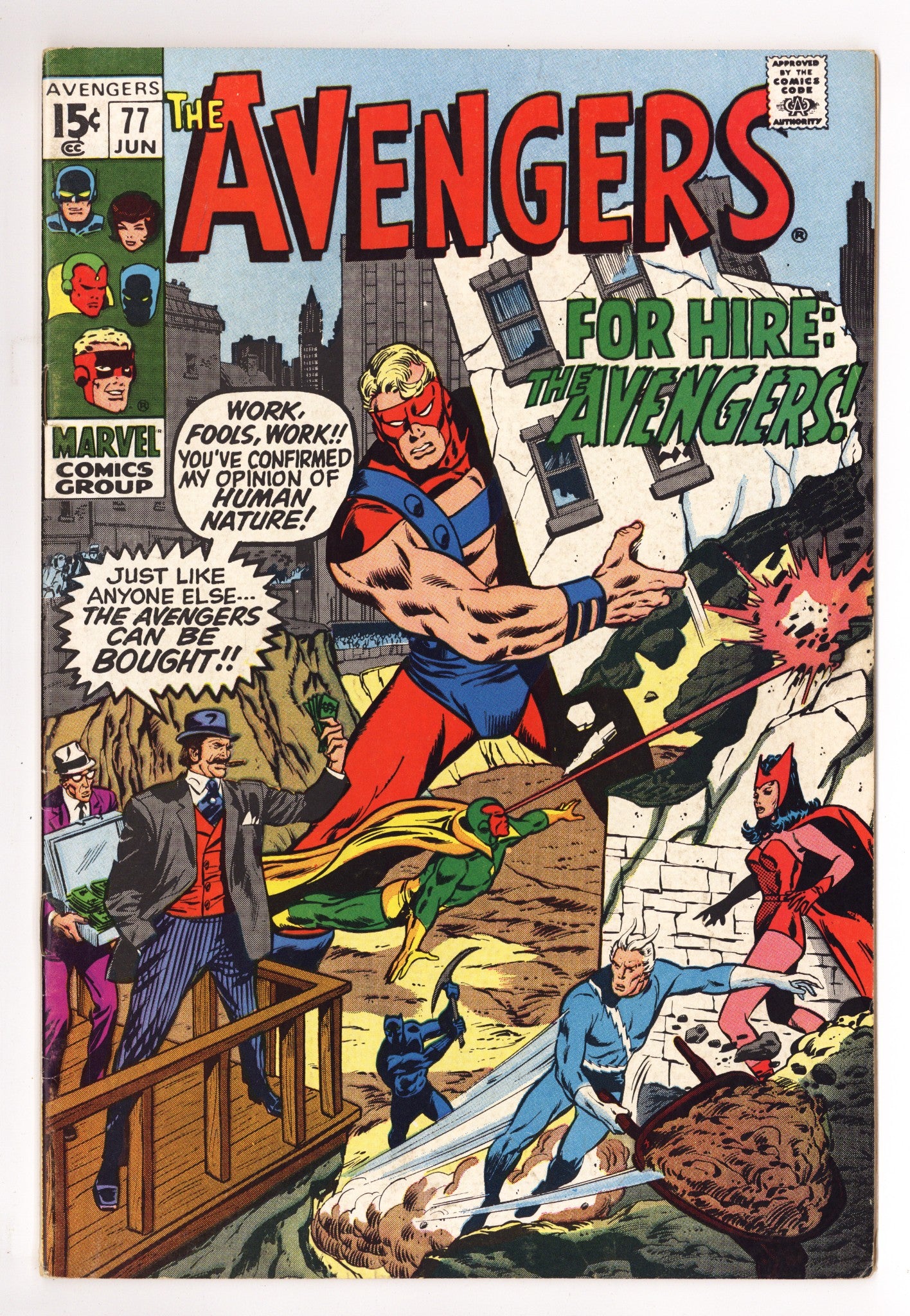 The Avengers Vol 1 77 FN+ (6.5) (1970) 