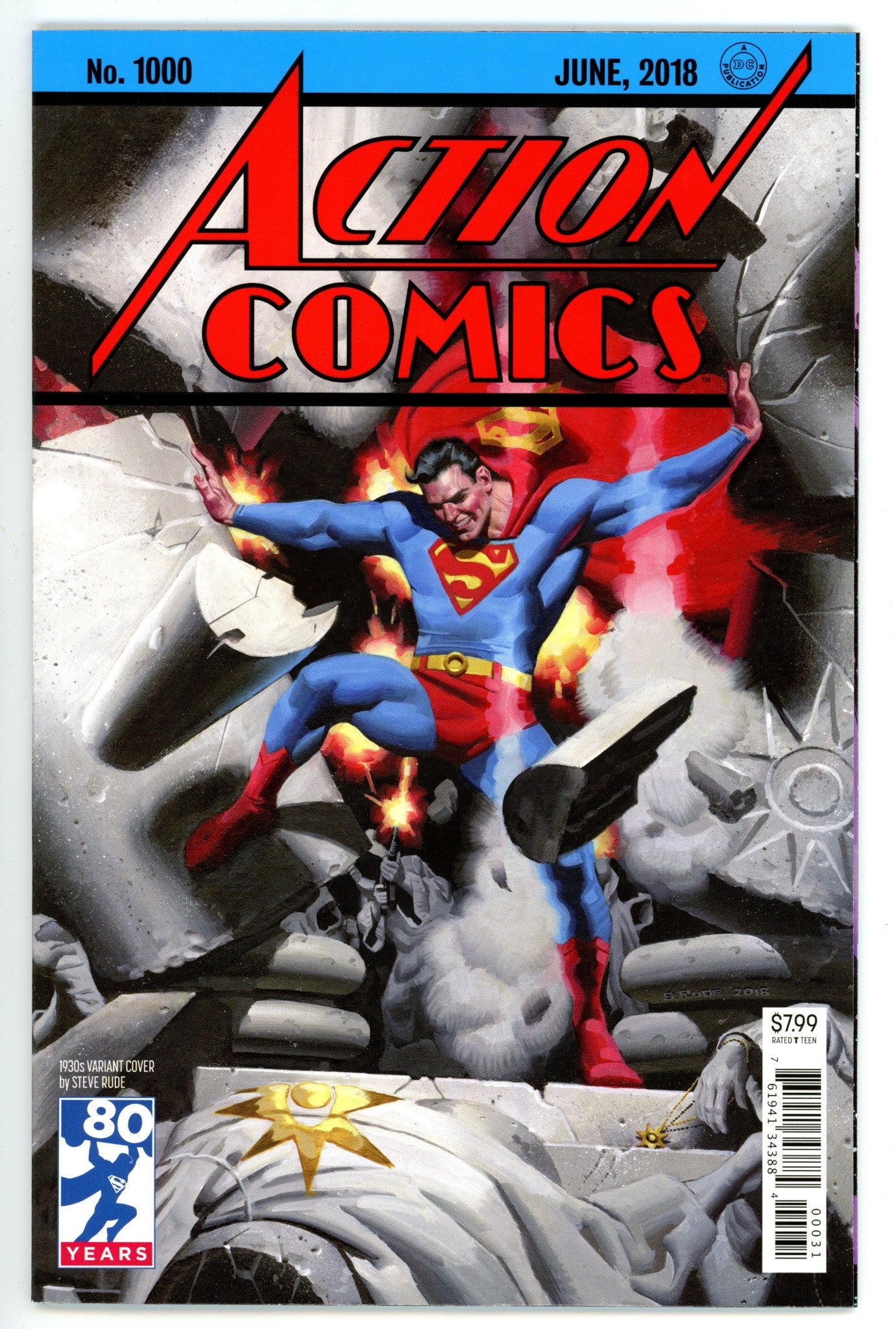 Action Comics Vol 3 1000 High Grade (2018) Rude Variant 