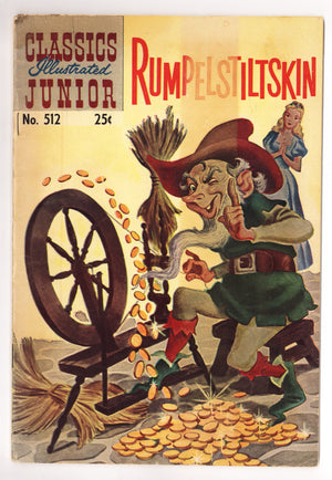 Classics Illustrated Junior 512 Low Grade HRN 576 (1954)