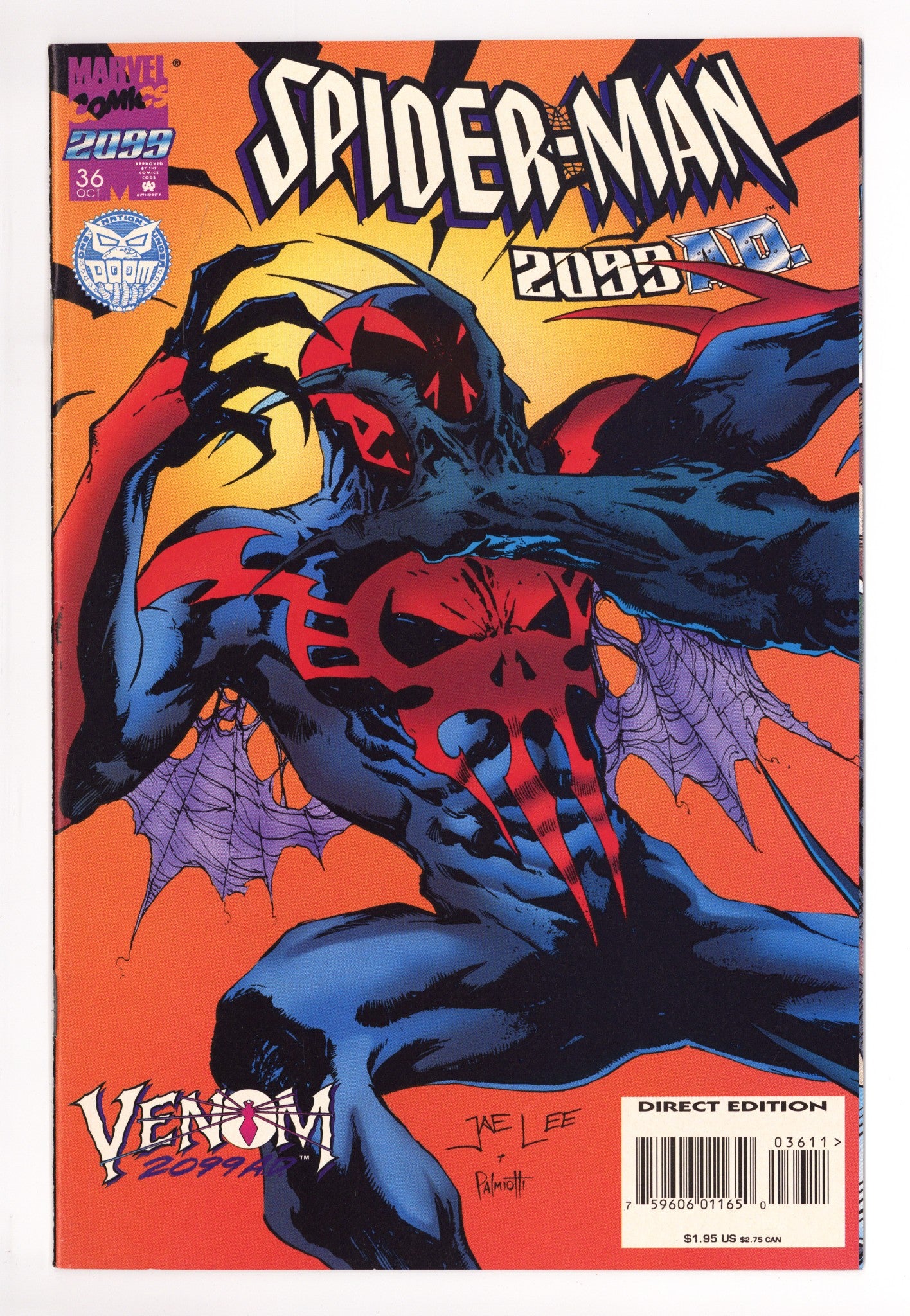 Spider-Man 2099 Vol 1 36 High Grade (1995) lee Variant 