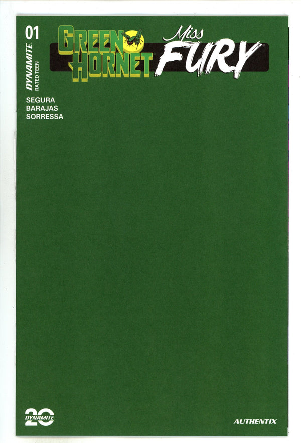 Green Hornet Miss Fury 1 Green Blank Variant (2025)