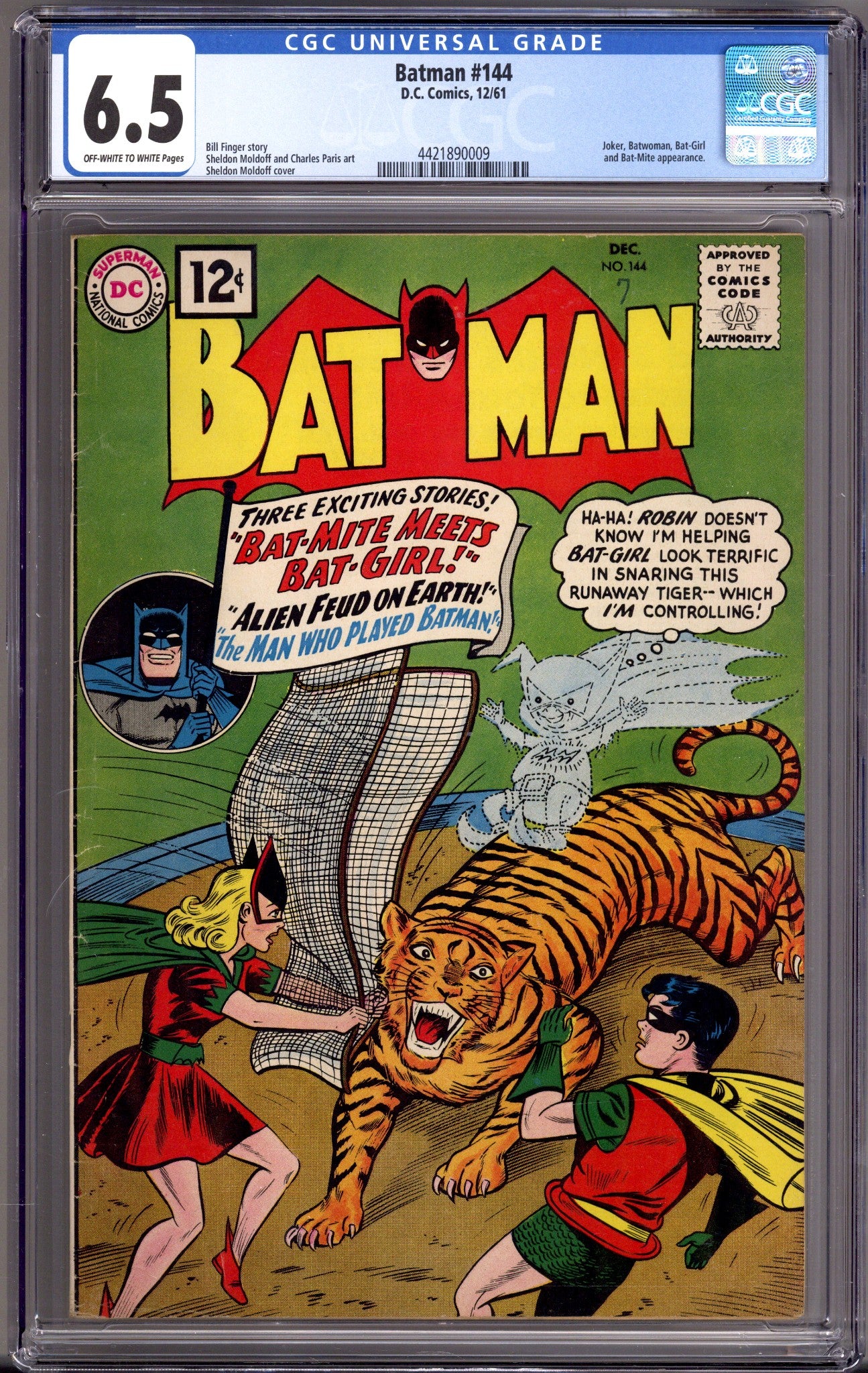 Batman Vol 1 144 CGC 6.5 (FN+) (1961) 