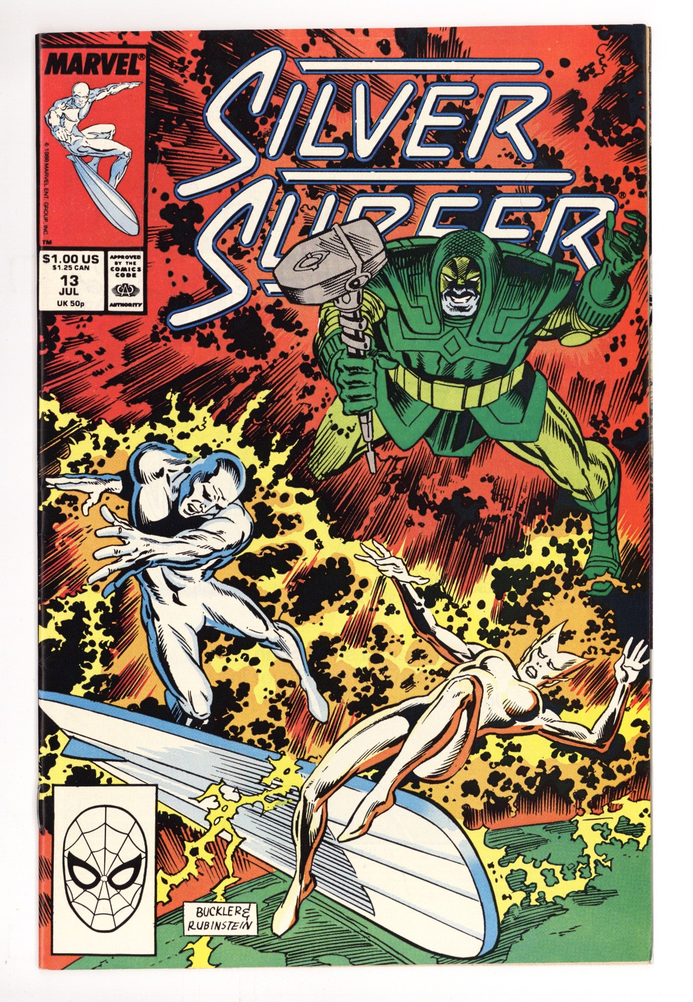 Silver Surfer Vol 3 13 Mid Grade (1988) 