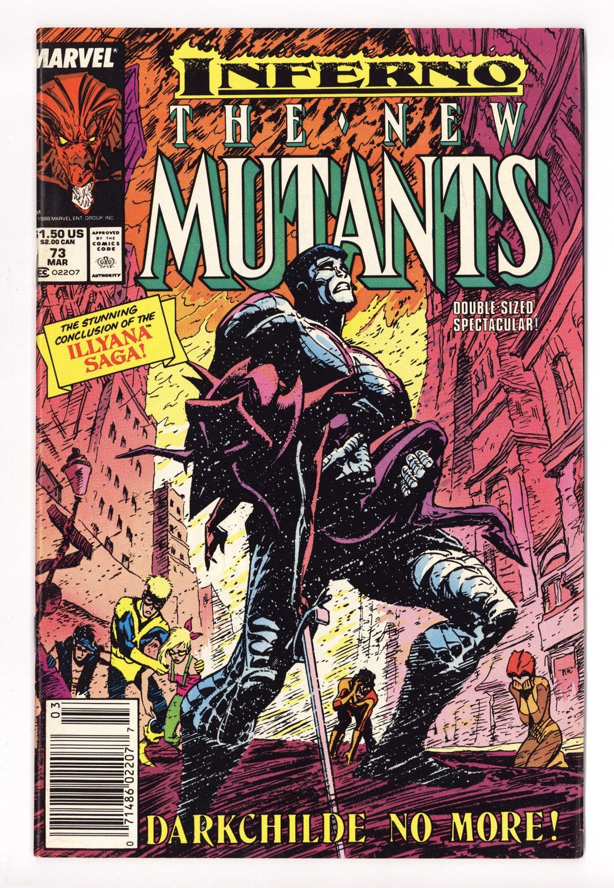 The New Mutants Vol 1 73  Mid Grade   (1989)   Newsstand