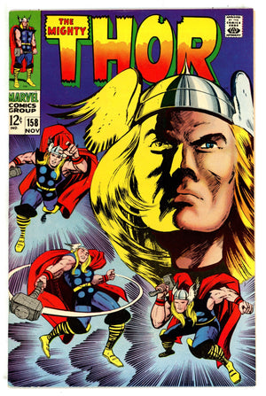 Thor Vol 1 158 NM- (9.2) Pen Back Cover (1968) 