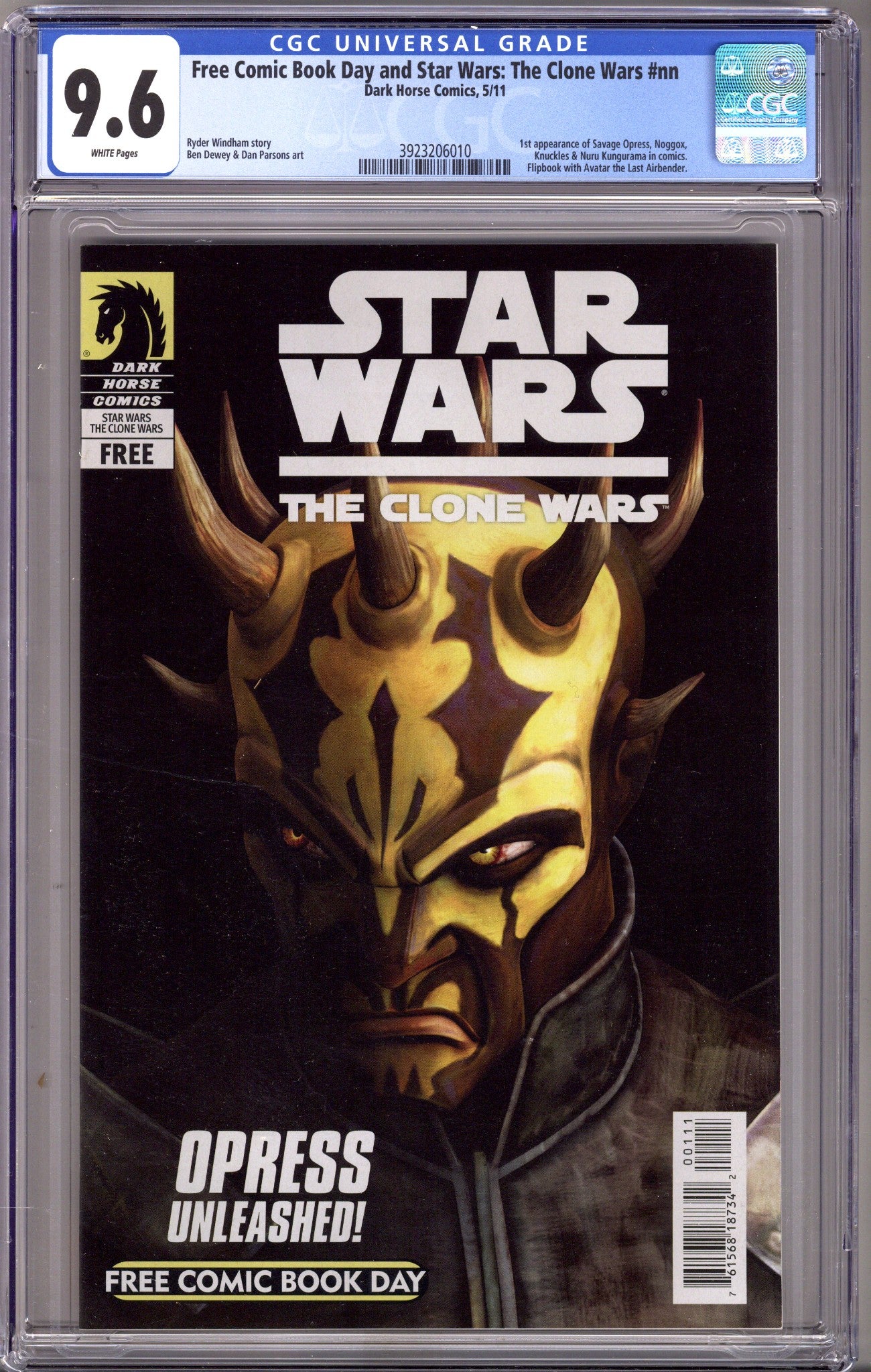 Free Comic Book Day Star Wars: The Clone Wars [nn] CGC 9.6 (NM+) (2011) 