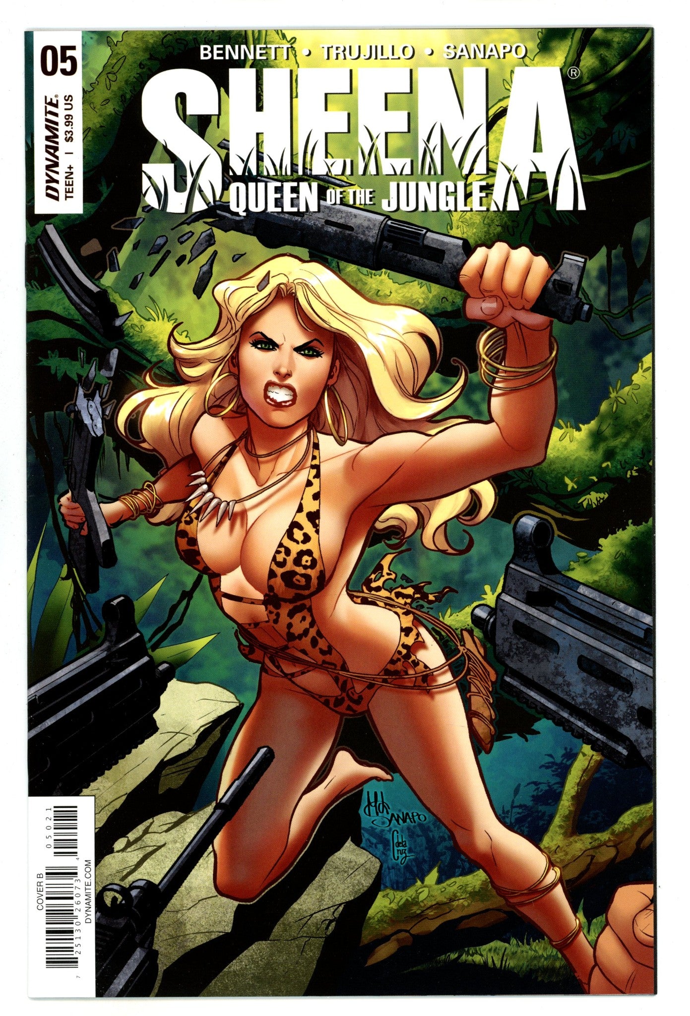 Sheena Queen of the Jungle Vol 1 5 Mid Grade (2018) Sanapo Variant 