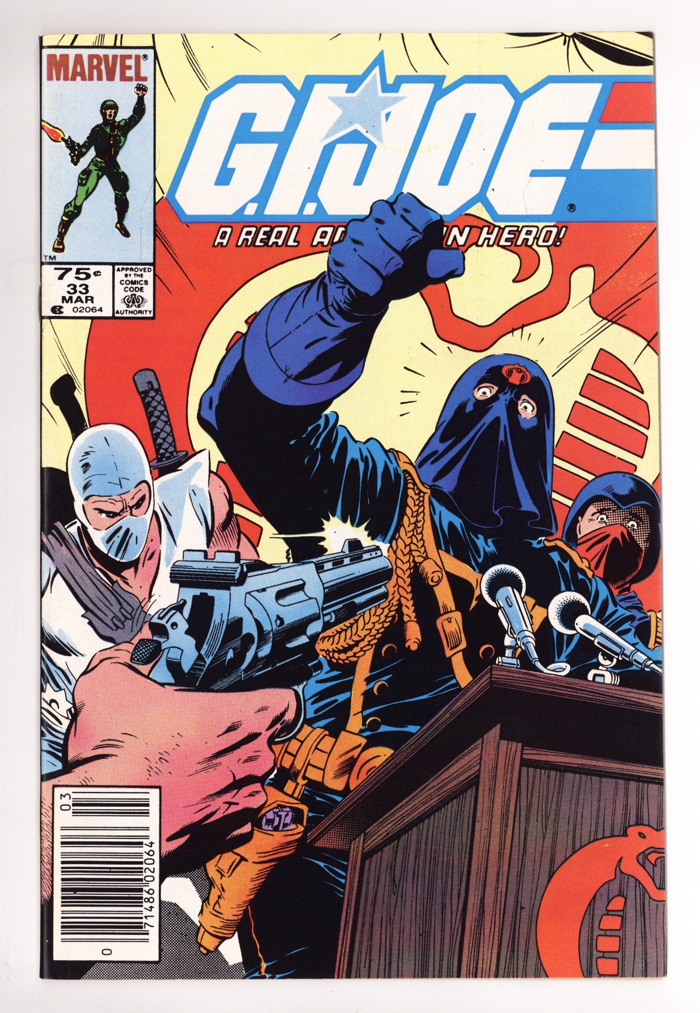 G.I. Joe, A Real American Hero 33 NM- (9.2) (1985) Canadian Price Variant 