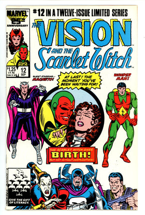 The Vision and the Scarlet Witch Vol 2 12 VF+ (8.5) (1986)