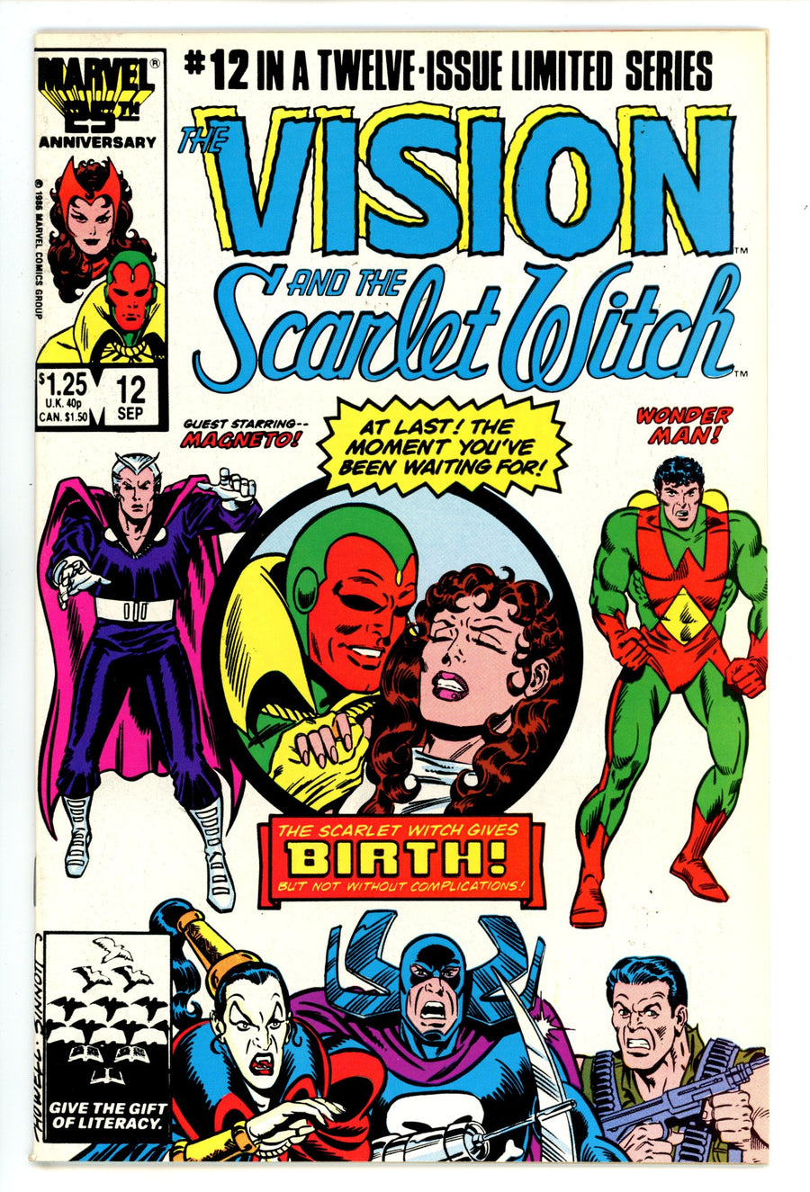 The Vision and the Scarlet Witch Vol 2 12 VF+ (8.5) (1986) 