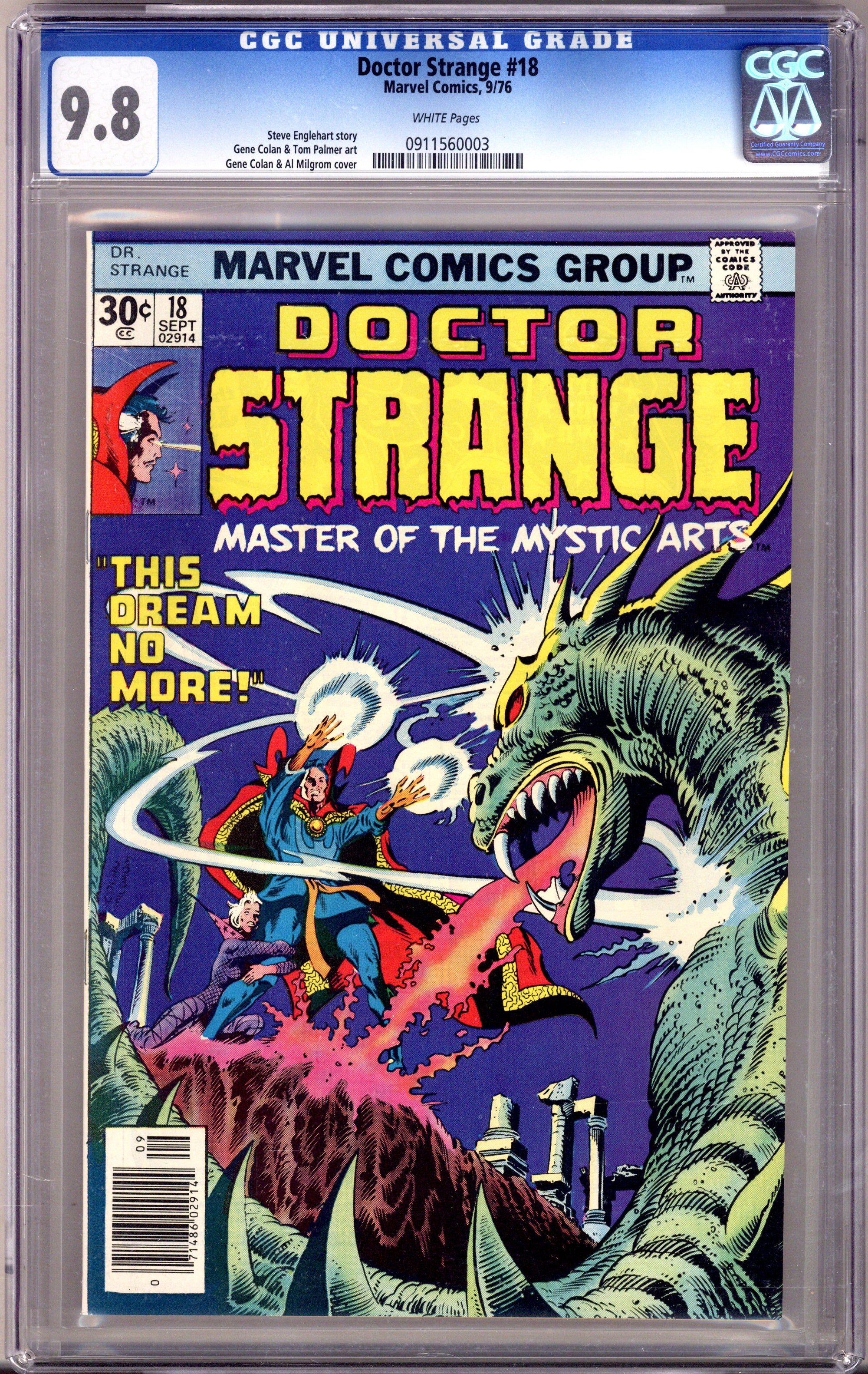 Doctor Strange Vol 2 18 CGC 9.8 (NM/M) (1976) 
