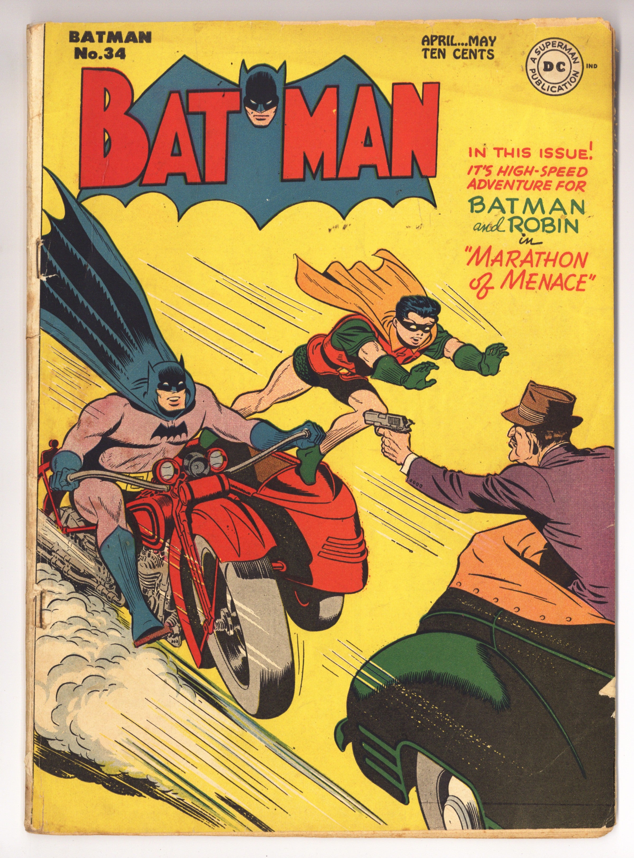 Batman Vol 1 34 GD/VG (3.0) Tape on Spine (1946) 