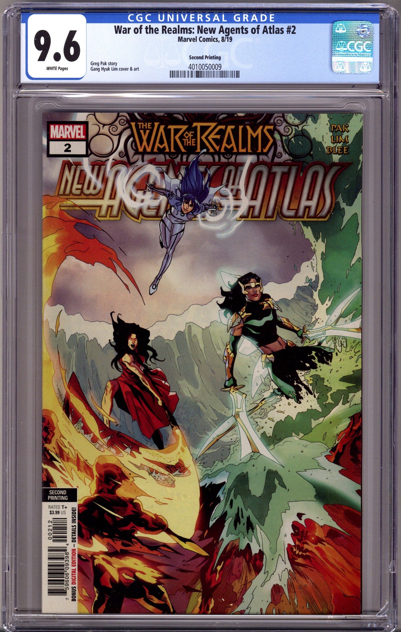 War of the Realms: New Agents of Atlas 2 CGC 9.6 (NM+) (2019) 2nd Print 