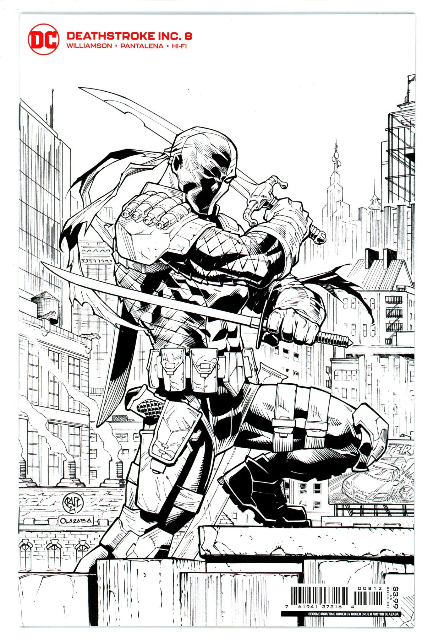 Deathstroke Inc. 8 High Grade (2022) 2nd Print 