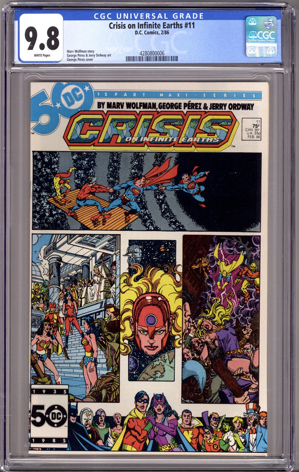 Crisis on Infinite Earths 11 CGC 9.8 (NM/M) (1986)