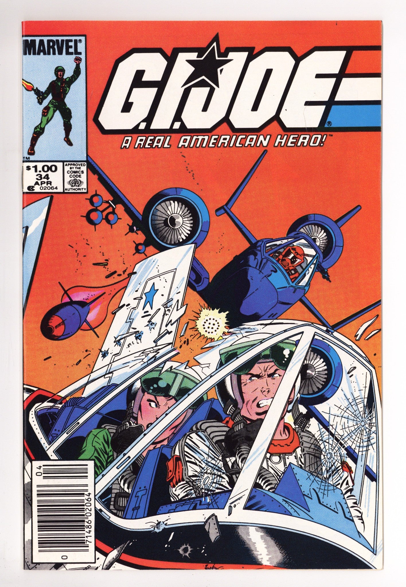 G.I. Joe, A Real American Hero 34 NM- (9.2) (1985) Canadian Price Variant 