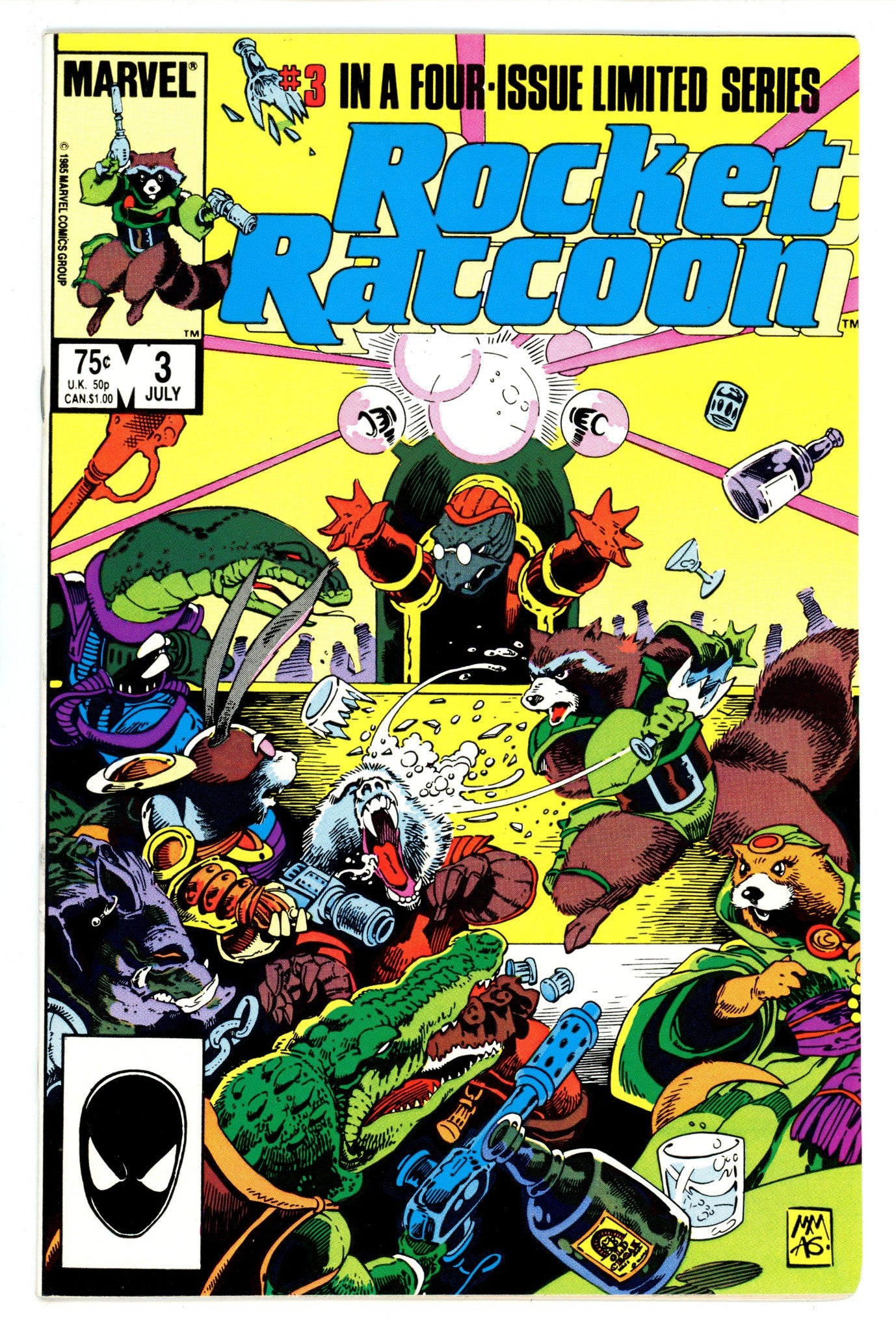 Rocket Raccoon Vol 1 3 VF/NM (9.0) (1985) 