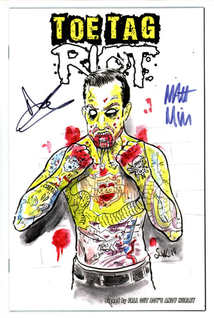 Toe Tag Riot 1 VF (8.0) (2014) Exclusive Variant Signed x2 Cover Andy Hurley & Matt Miner