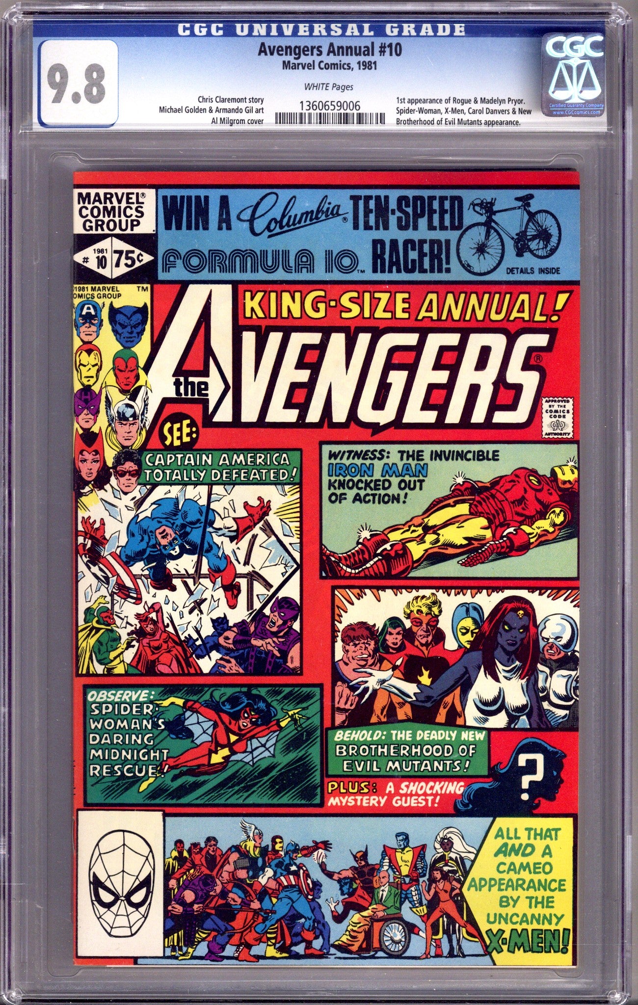 The Avengers Annual Vol 1 10 CGC 9.8 (NM/M) (1981) 