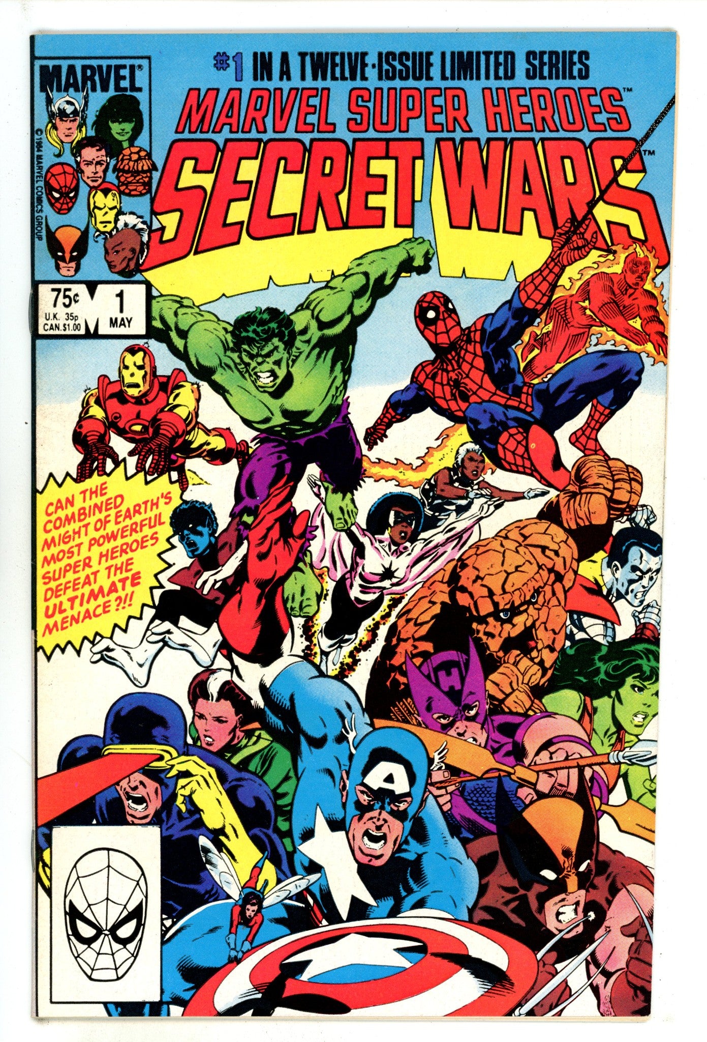 Marvel Super-Heroes Secret Wars 1 VF/NM (9.0) (1984) 
