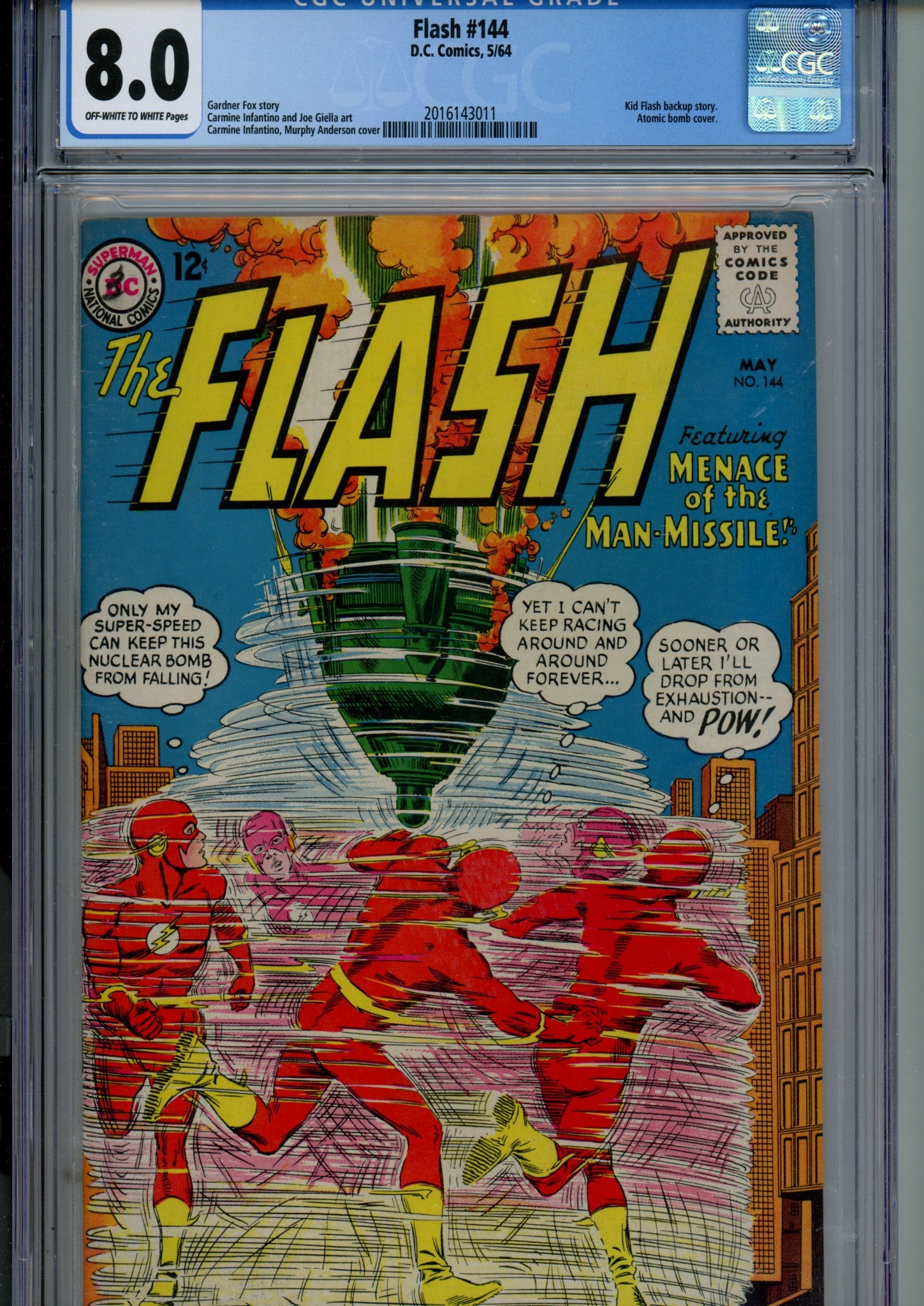 The Flash Vol 1 144 CGC 8.0 (VF) (1964) 