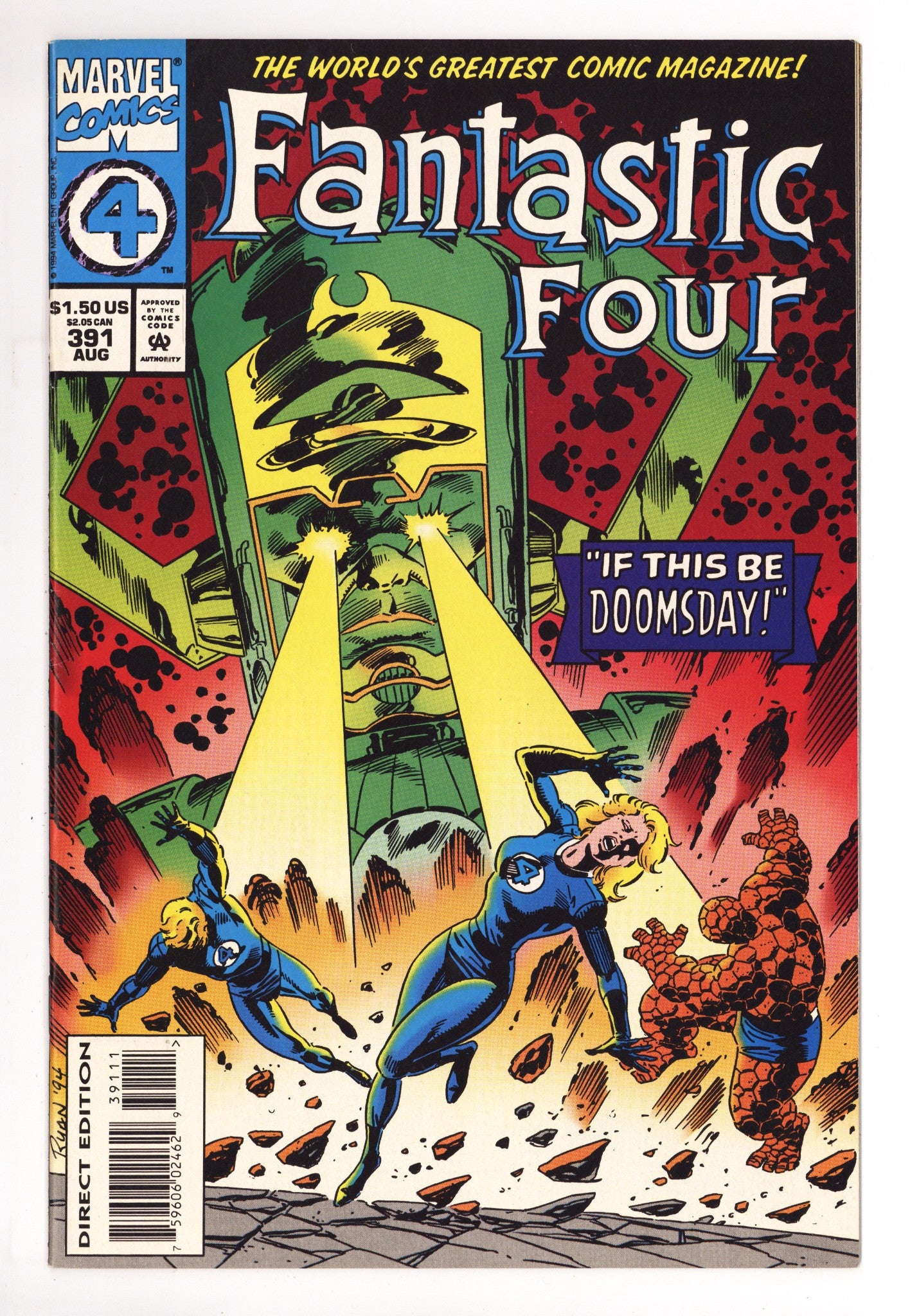 Fantastic Four Vol 1 391  Mid Grade   (1994)        