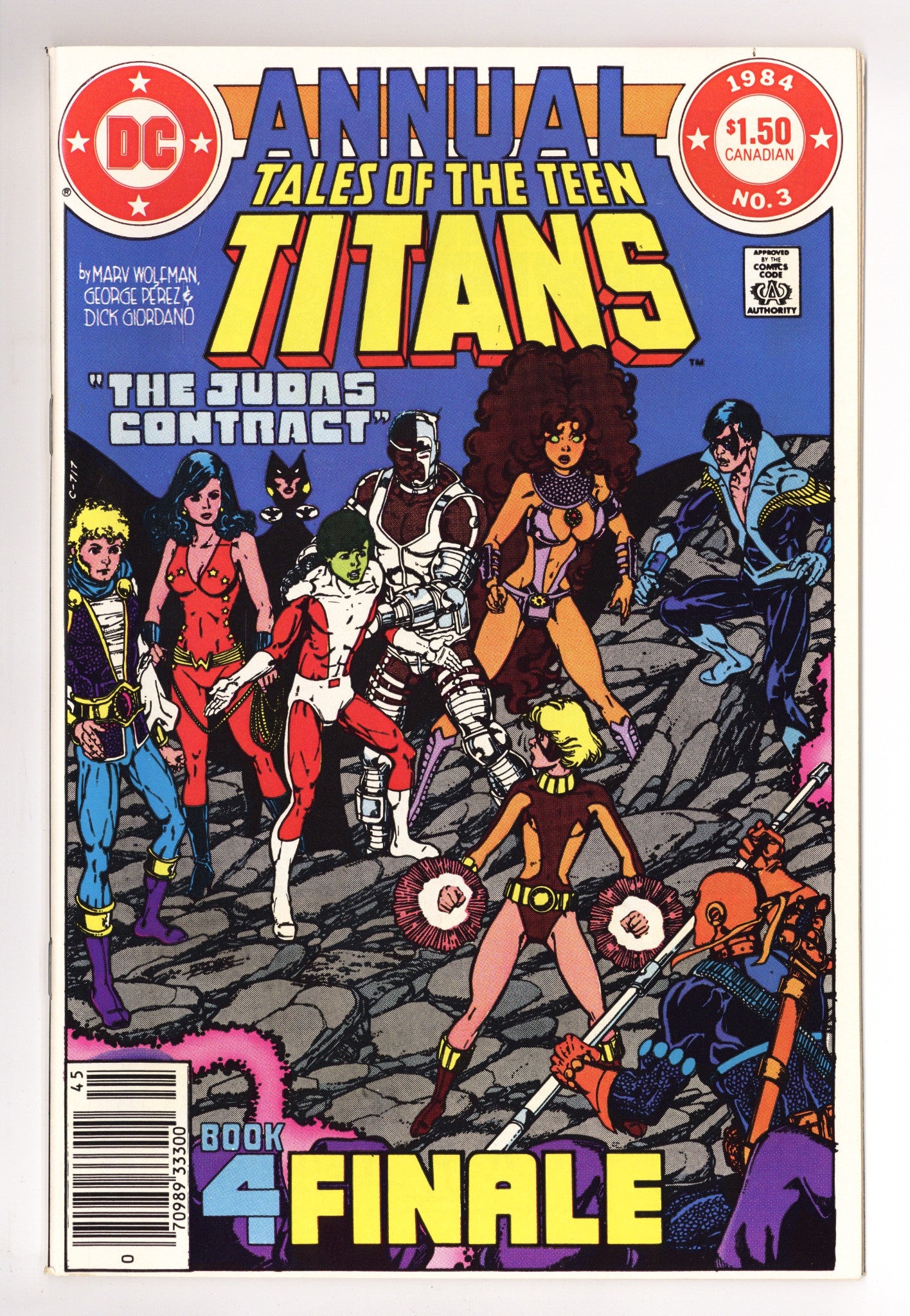 Tales of the Teen Titans Annual 3 NM- (9.2) (1984) Canadian Price Variant 