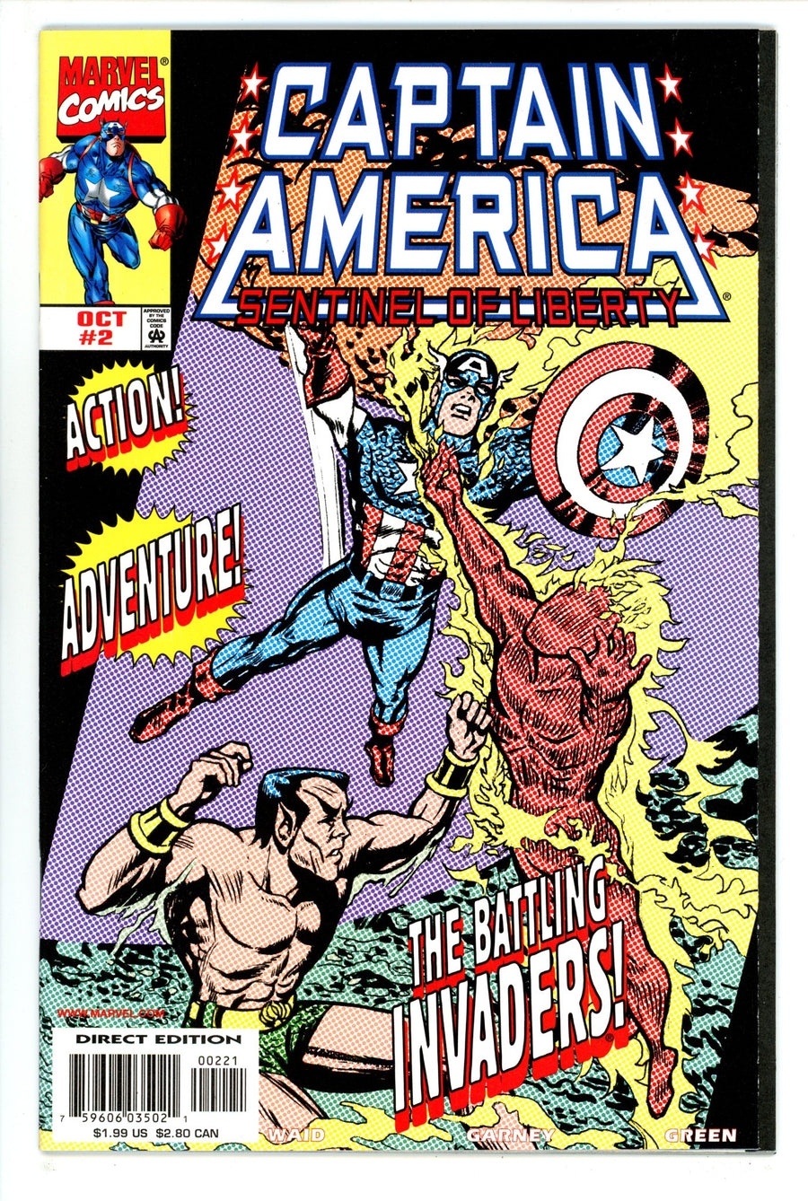 Captain America: Sentinel of Liberty Vol 1 2 High Grade (1998) Simon Variant 