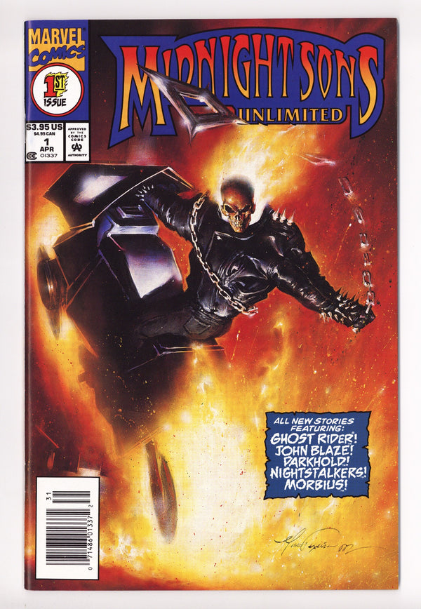 Midnight Sons Unlimited 1 NM- (9.2) (1993) Newsstand