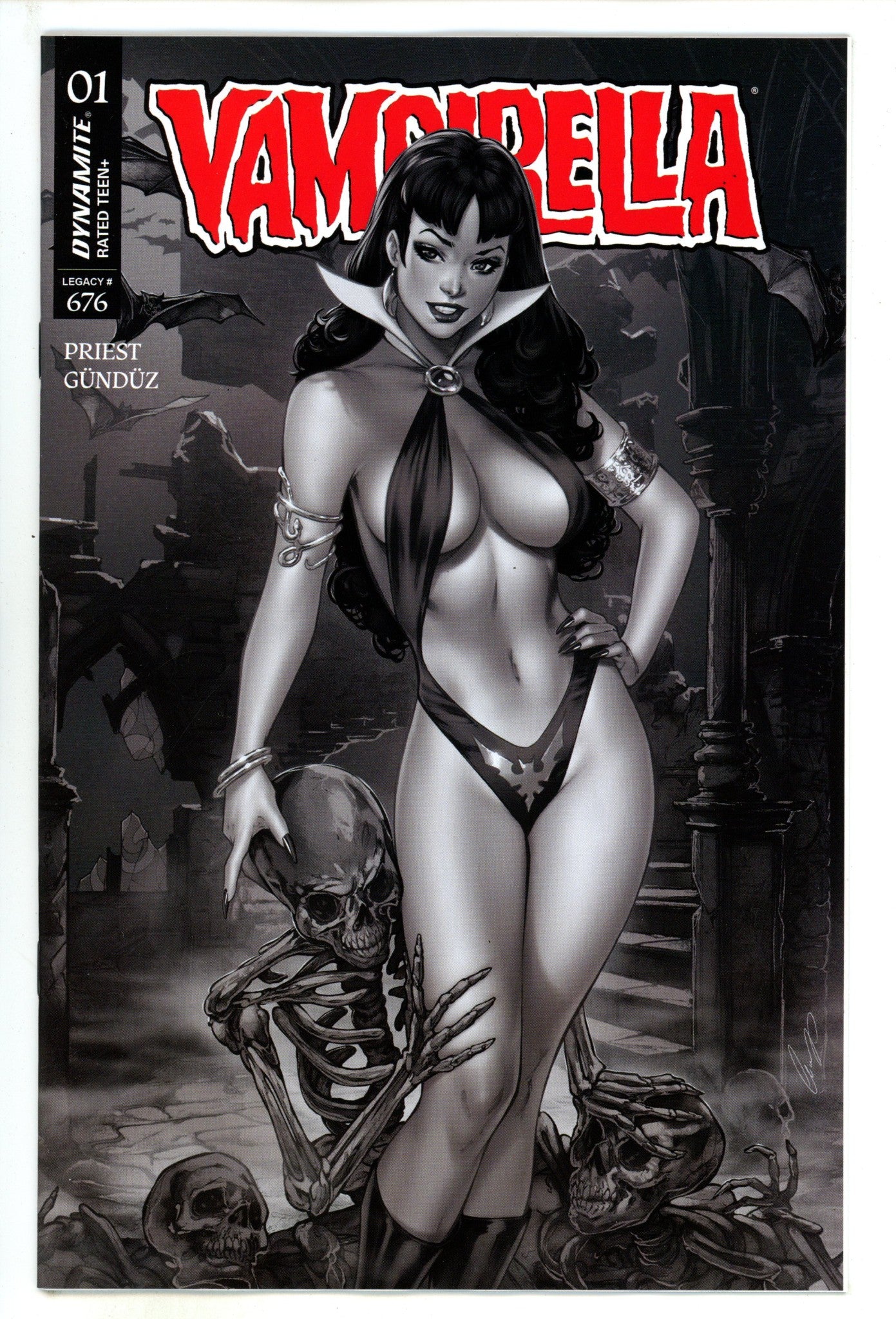 Vampirella Vol 8 1 Chatzoudis B&W Incentive Variant (2025)