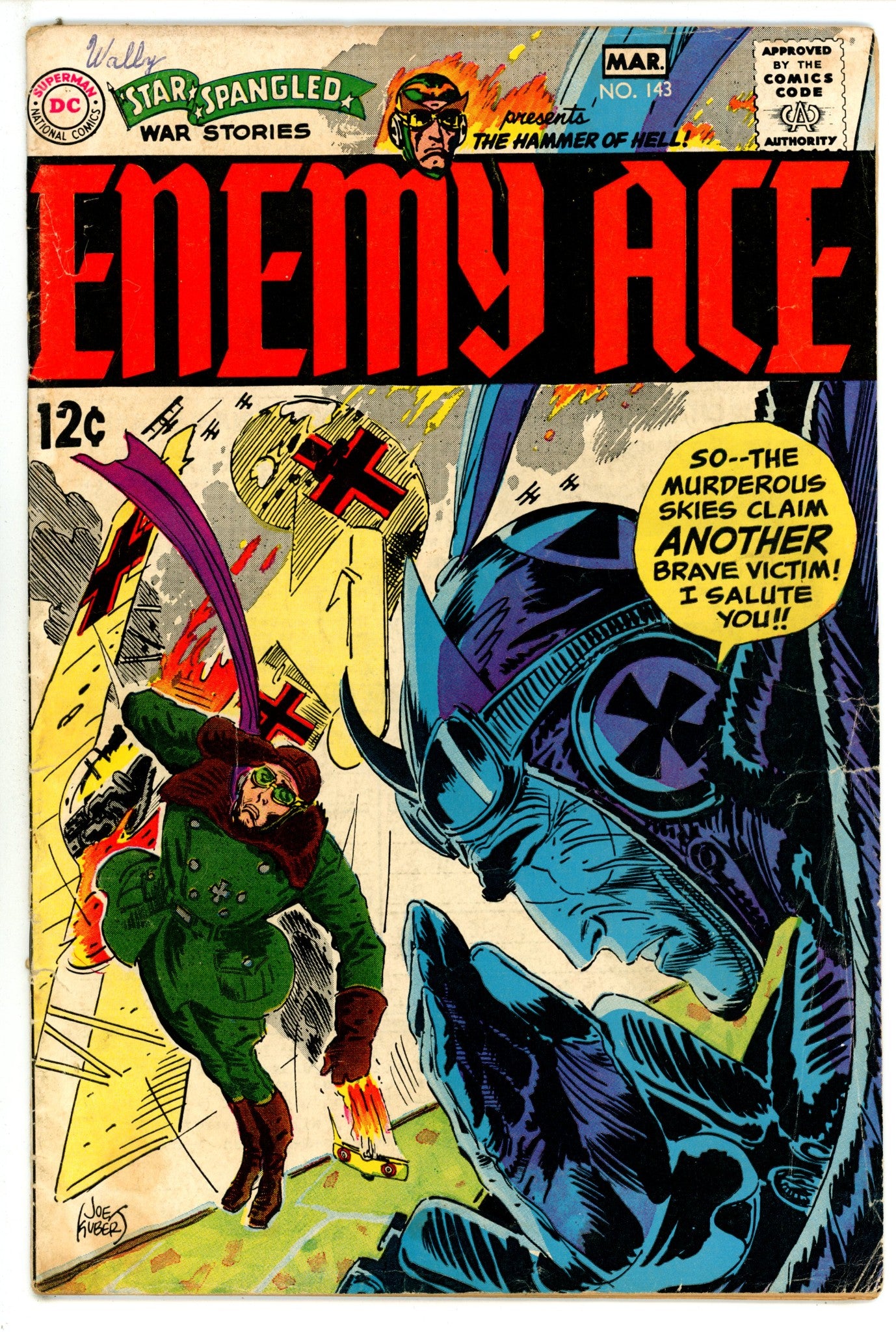 Star Spangled War Stories Vol 1 143 VG- (3.5) (1969) 